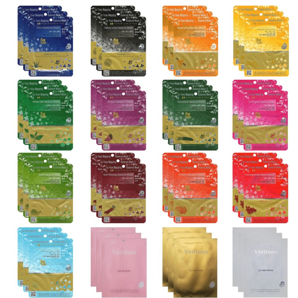48 Pieces/Box Ja Yeon Mapping Natural Essence Mask